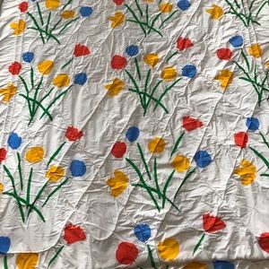 Vintage Marimekko Tulips comforter Twin